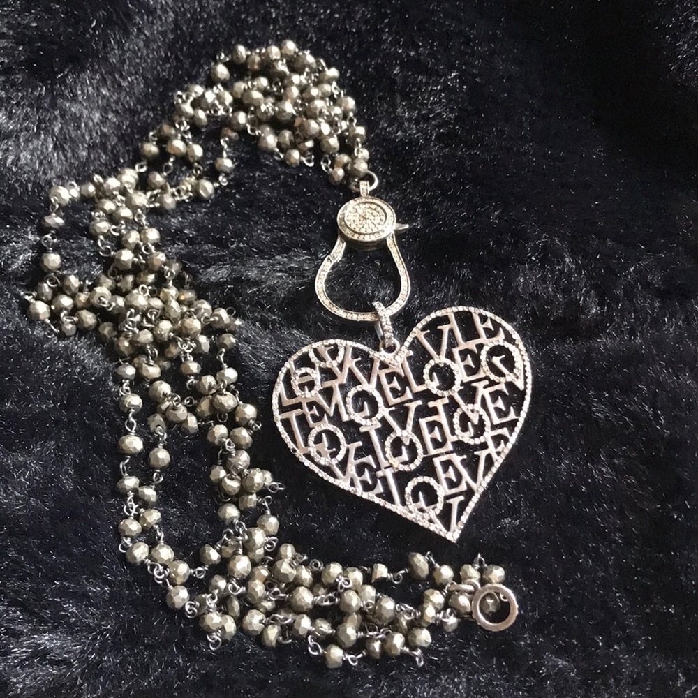 Hayley Style Diamond Heart Pendant and Necklace 💎